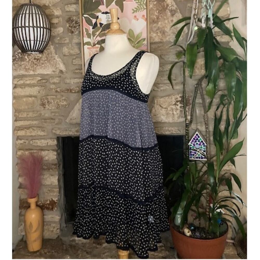 🖤 Chan Luu Black & Gray Tiered Midi Dress 🖤